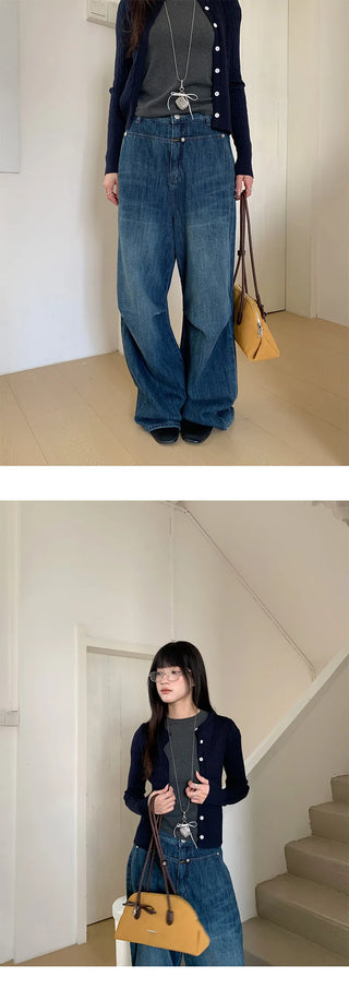 stitching wide pants