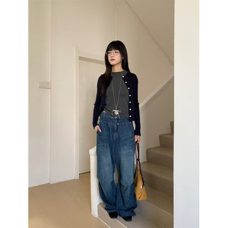 stitching wide pants