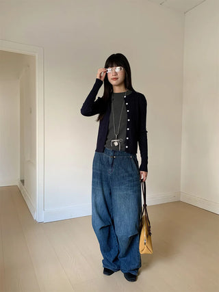stitching wide pants