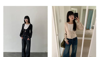 U collar Tops