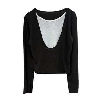 U collar Tops
