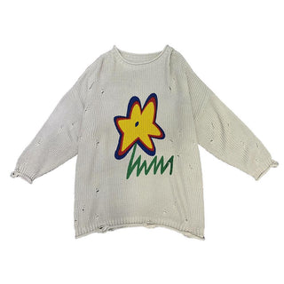 flower print sweater