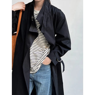 mid-length trench coat