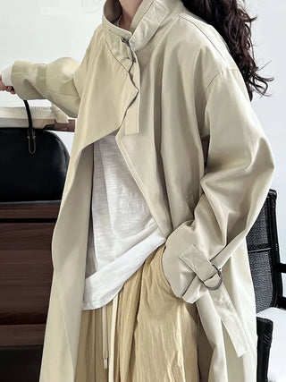 mid-length trench coat