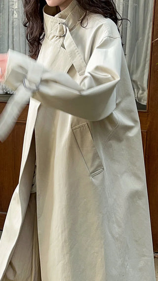 mid-length trench coat