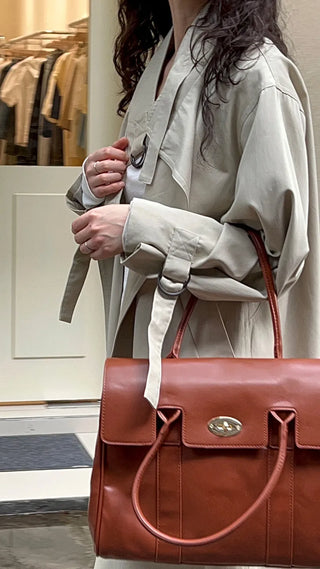 mid-length trench coat
