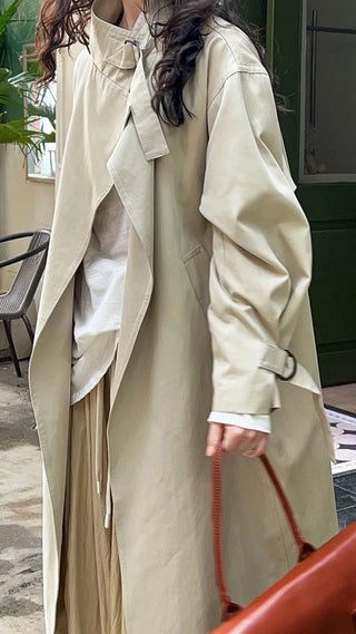 mid-length trench coat