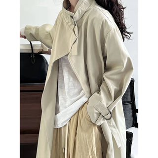 mid-length trench coat