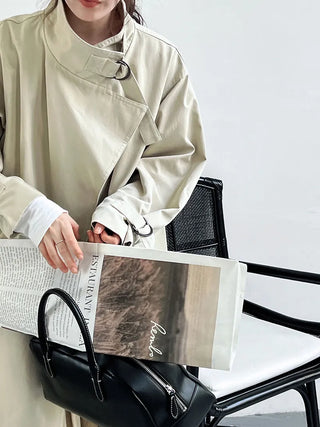 mid-length trench coat