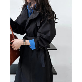 mid-length trench coat