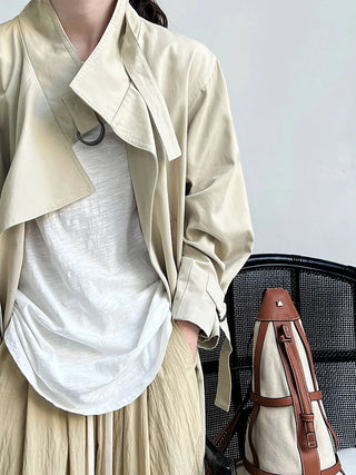 mid-length trench coat