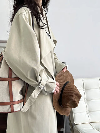 mid-length trench coat