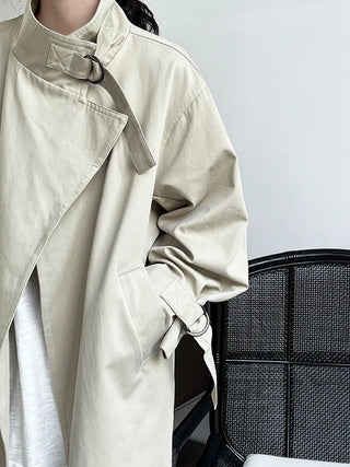 mid-length trench coat