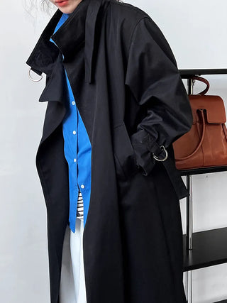 mid-length trench coat