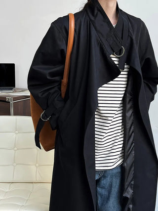 mid-length trench coat