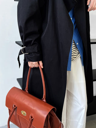 mid-length trench coat