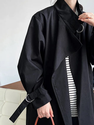mid-length trench coat
