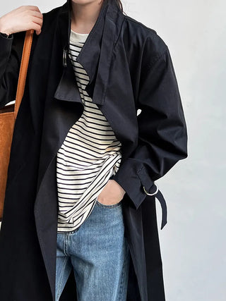 mid-length trench coat