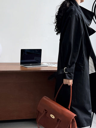 mid-length trench coat