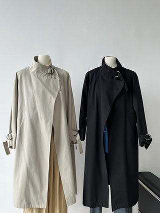 mid-length trench coat