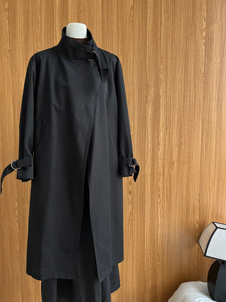 mid-length trench coat