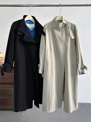 mid-length trench coat