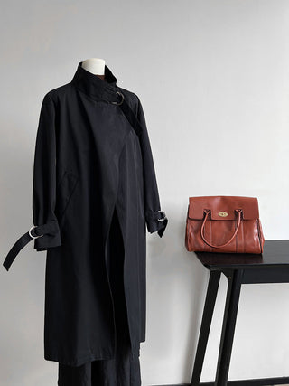 mid-length trench coat