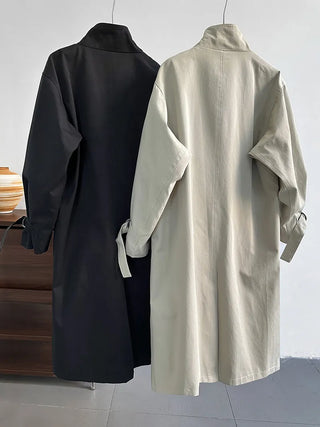 mid-length trench coat