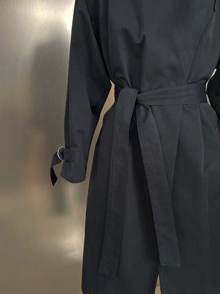 mid-length trench coat