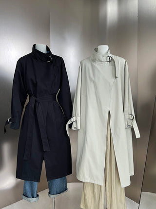 mid-length trench coat