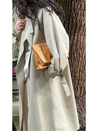 mid-length trench coat