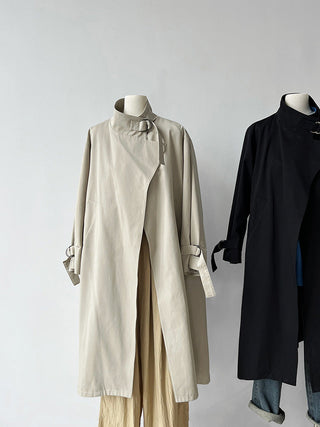 mid-length trench coat