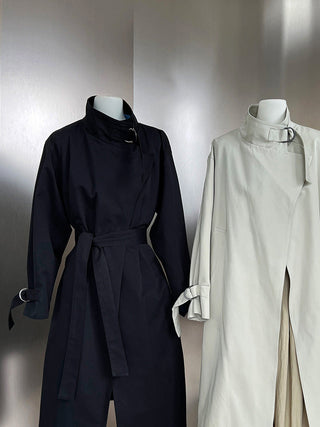 mid-length trench coat