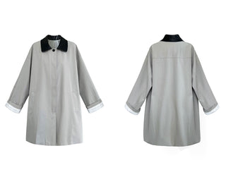 contrast trench coat