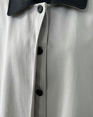contrast trench coat
