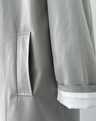 contrast trench coat