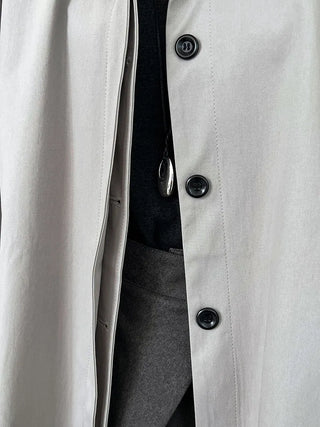contrast trench coat