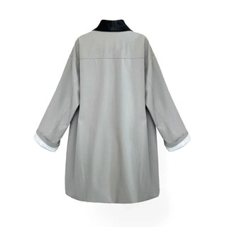 contrast trench coat