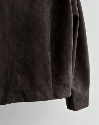 suede short coat