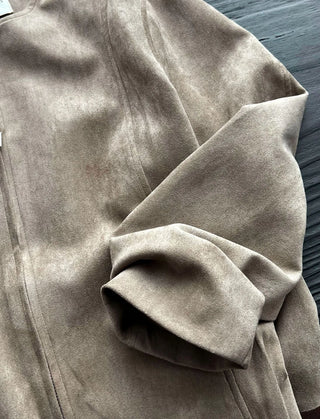 suede short coat