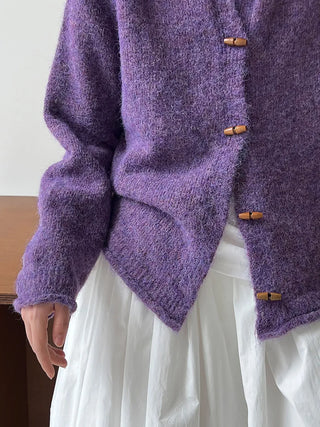 horn button cardigan