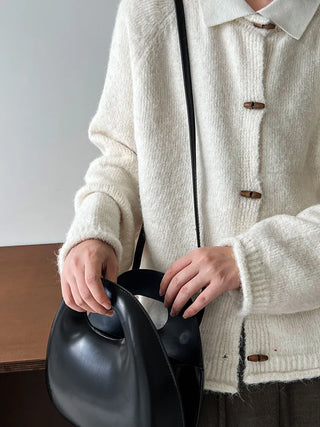 horn button cardigan