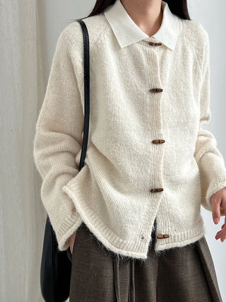 horn button cardigan