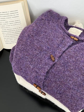 horn button cardigan