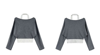 fake two-piece top