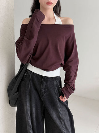fake two-piece top