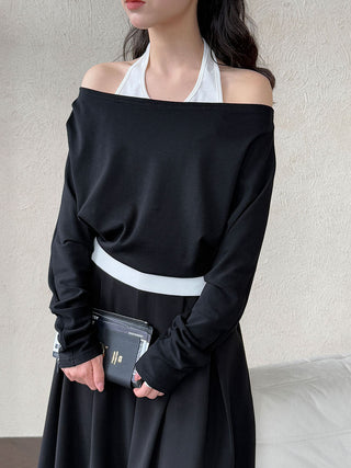 fake two-piece top