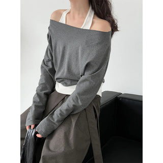 fake two-piece top