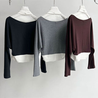 fake two-piece top