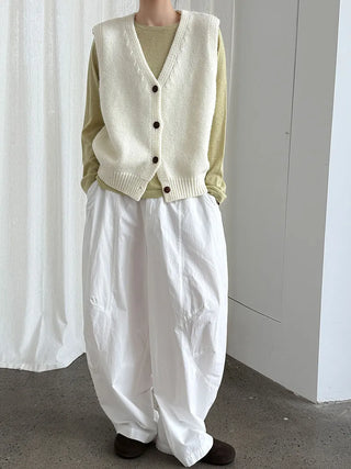 V-neck cardigan